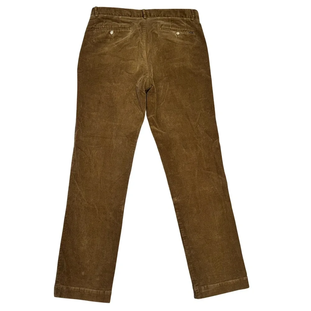 Polo Ralph Lauren Corduroy Pants Men 34/34‎ Brown Excellent Stretch Classic Fit